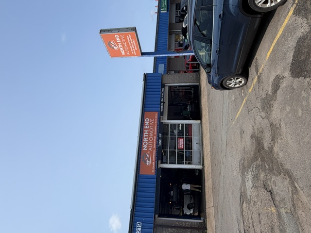 North End Automotive storefront at 219C Wyse Road